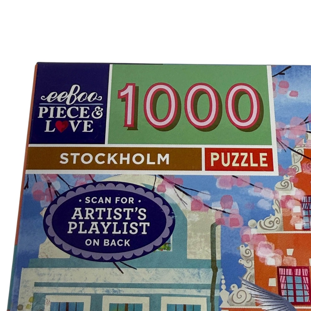 eeBoo Piece & Love Stockholm 1000 Piece Puzzle Uta Krogmann UNCOUNTED - Picture 3 of 13